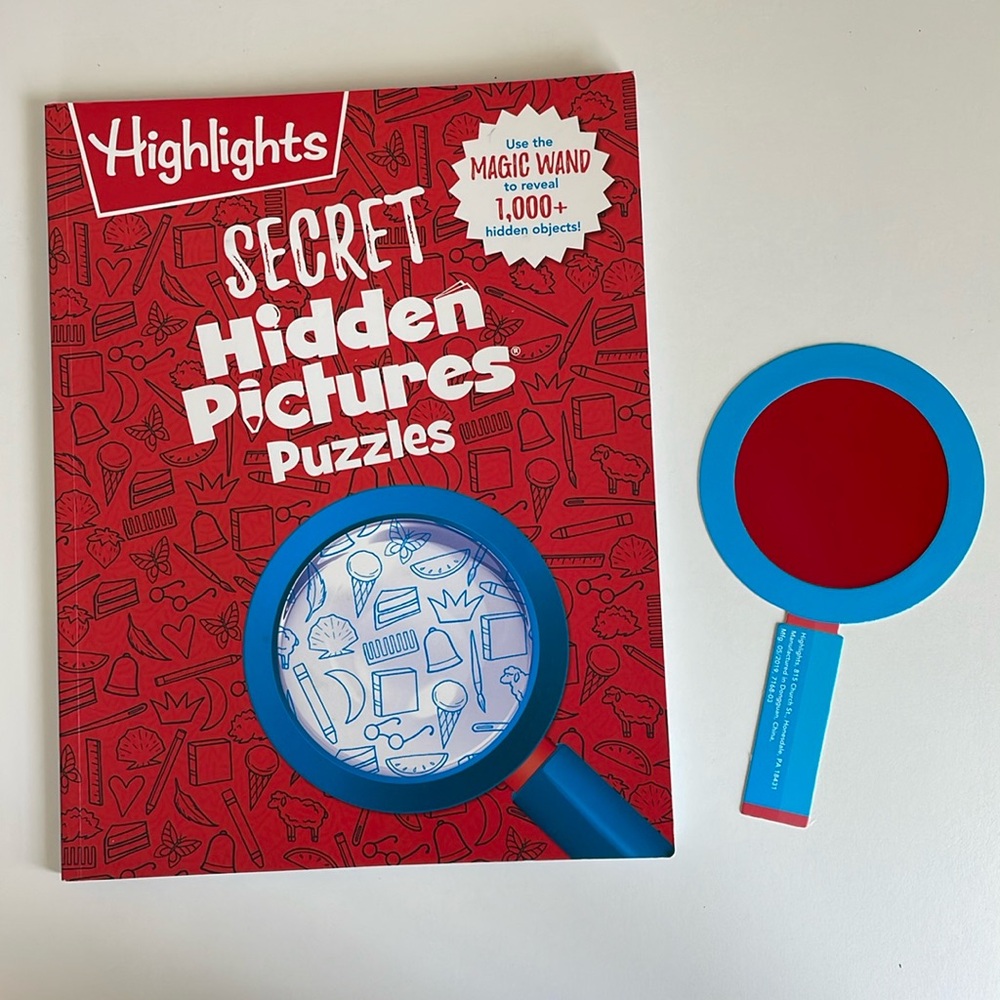 Highlights Secret Hidden Pictures Puzzles - 100+ objects to find - 90s Retro Fun